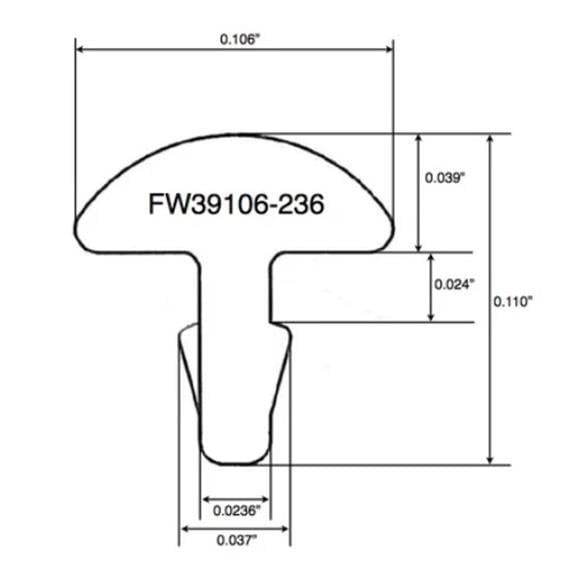 Jescar 39106 %18 Nickelsilver Fret - 61cm Üçlü Set