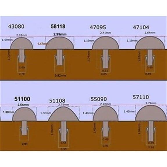 Jescar 43080 %18 Nickelsilver Fret - 61cm Çubuk