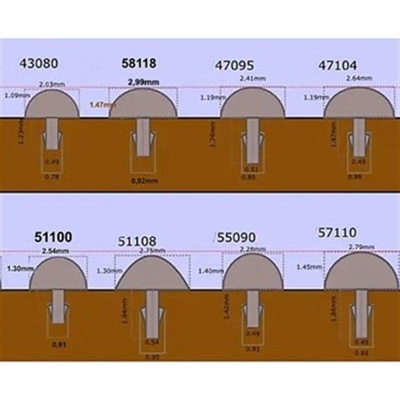 Jescar 47104 %18 Nickelsilver Fret - 61cm Çubuk