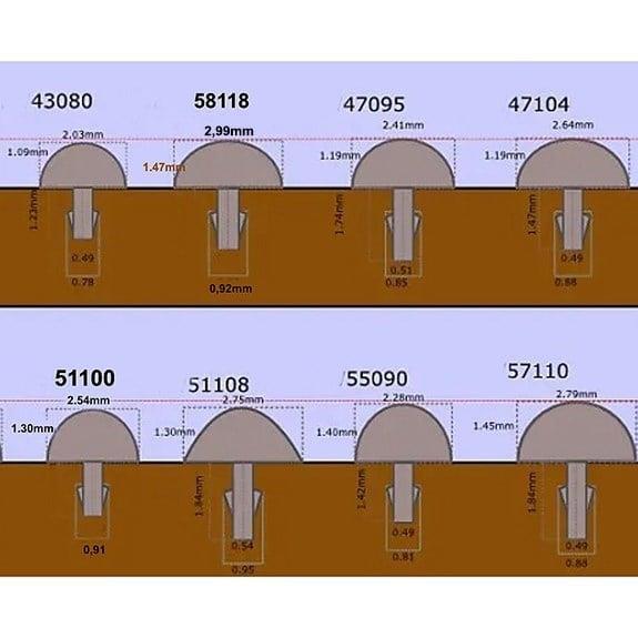 Jescar 55090 %18 Nickelsilver Fret - 61cm Üçlü Set
