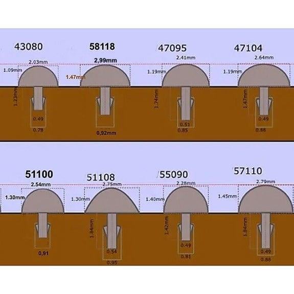 Jescar 55090-EVO Evo Gold Fret - 61cm Çubuk