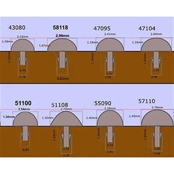 Jescar 57110 %18 Nickelsilver Fret 61cm Üçlü Set
