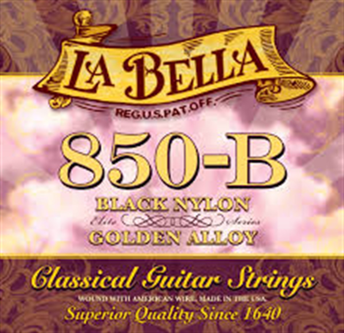 La Bella Golden Alloy Siyah Dupont 850B Takım Tel Klasik Gitar Te