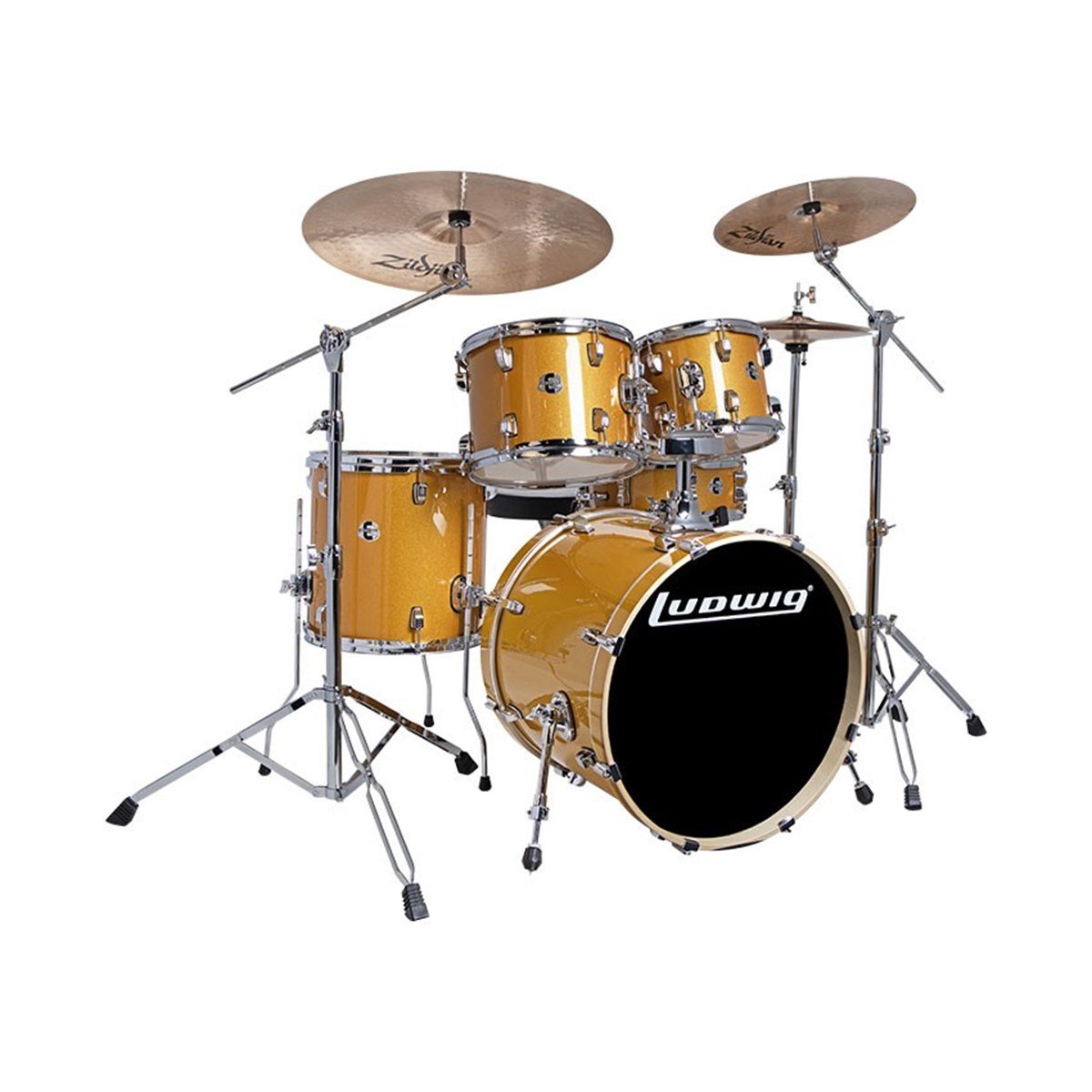 Ludwig Element Evolution Gold Sparkle Bateri Seti