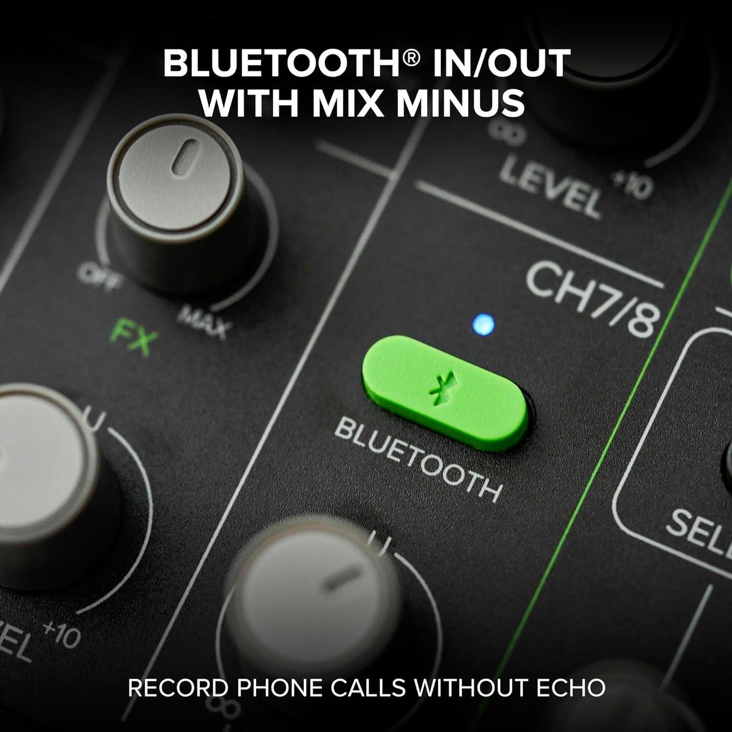 Mackie Mobilemix 8 Kanal Dahili Efektli ve Bluetooth Bağlantılı Pil ile Çalışabilen Mikser