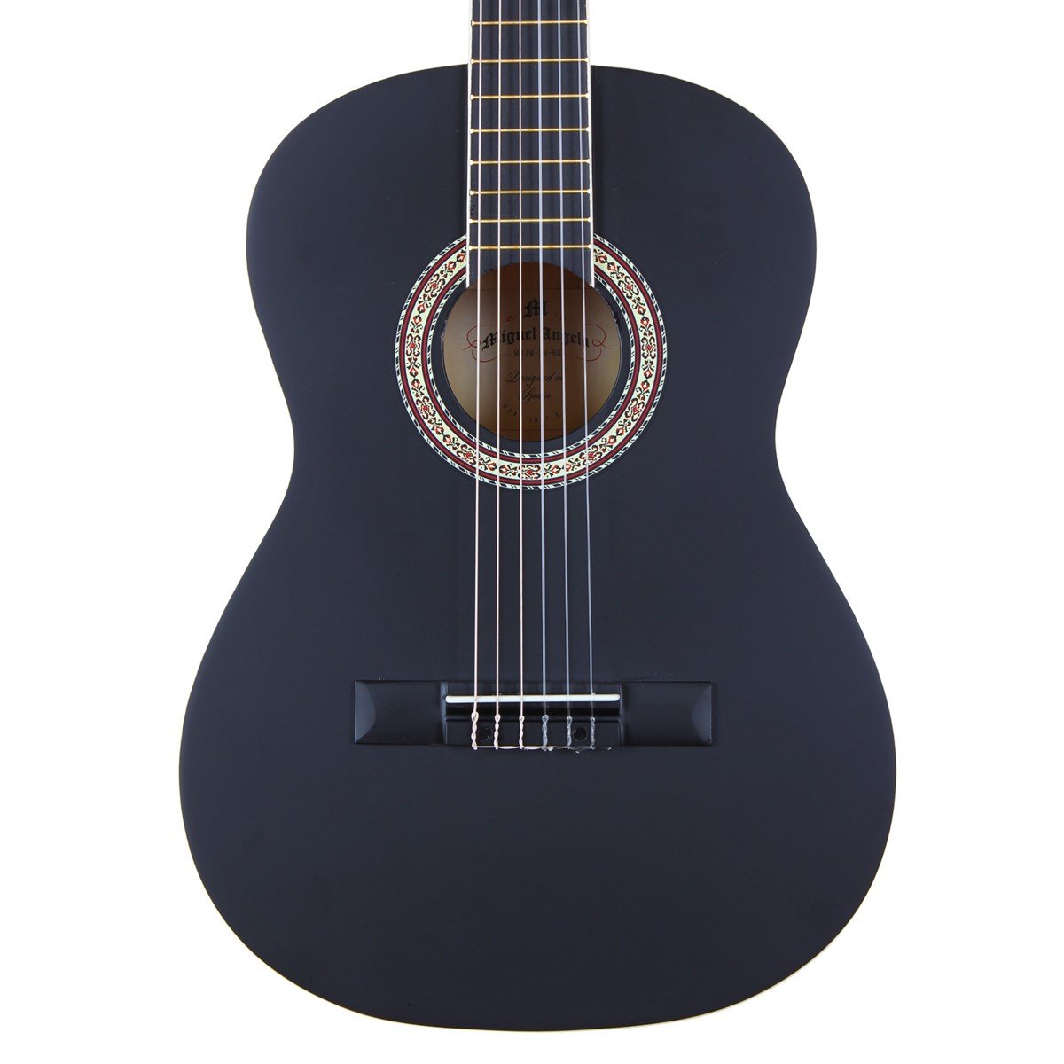 Miguel Angela MA1M-JR-BK Siyah 3/4 Klasik Gitar (Mat Cilalı) Kılıf+Pena