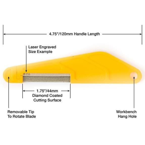 Musicnomad MN668 Elektro Gitar Eşik Yuvası Elmas Eğe Seti (6 adet)