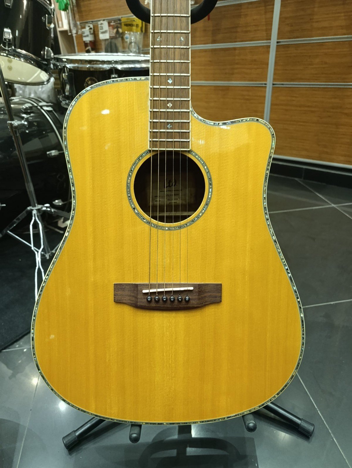 Outlet - ESP LTD D-430E Natural Elektro Akustik Gitar