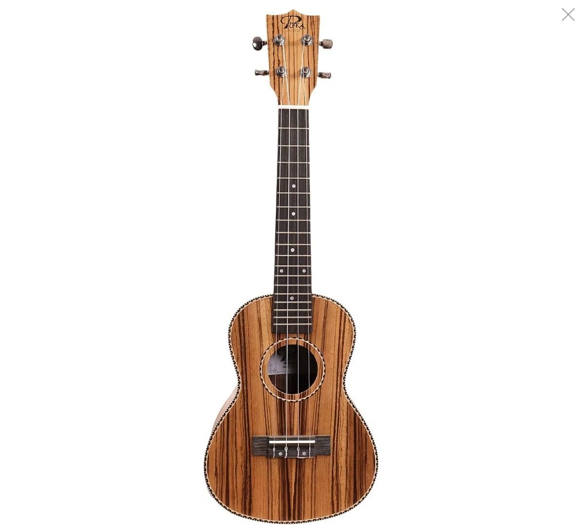 Puka Zebra Wood  Concert Ukulele