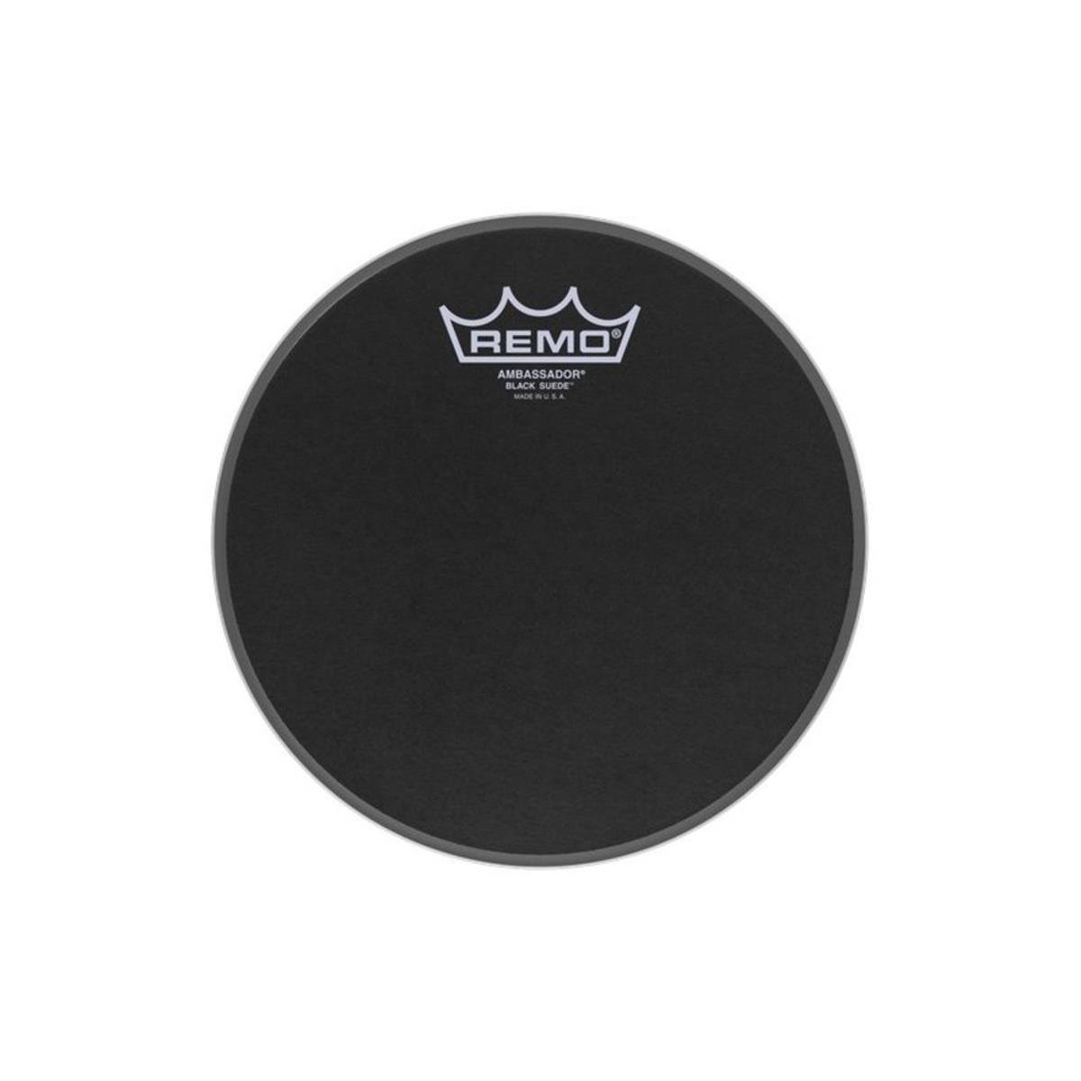 REMO AMBASSADOR® BLACK SUEDE 8 inç Davul Derisi