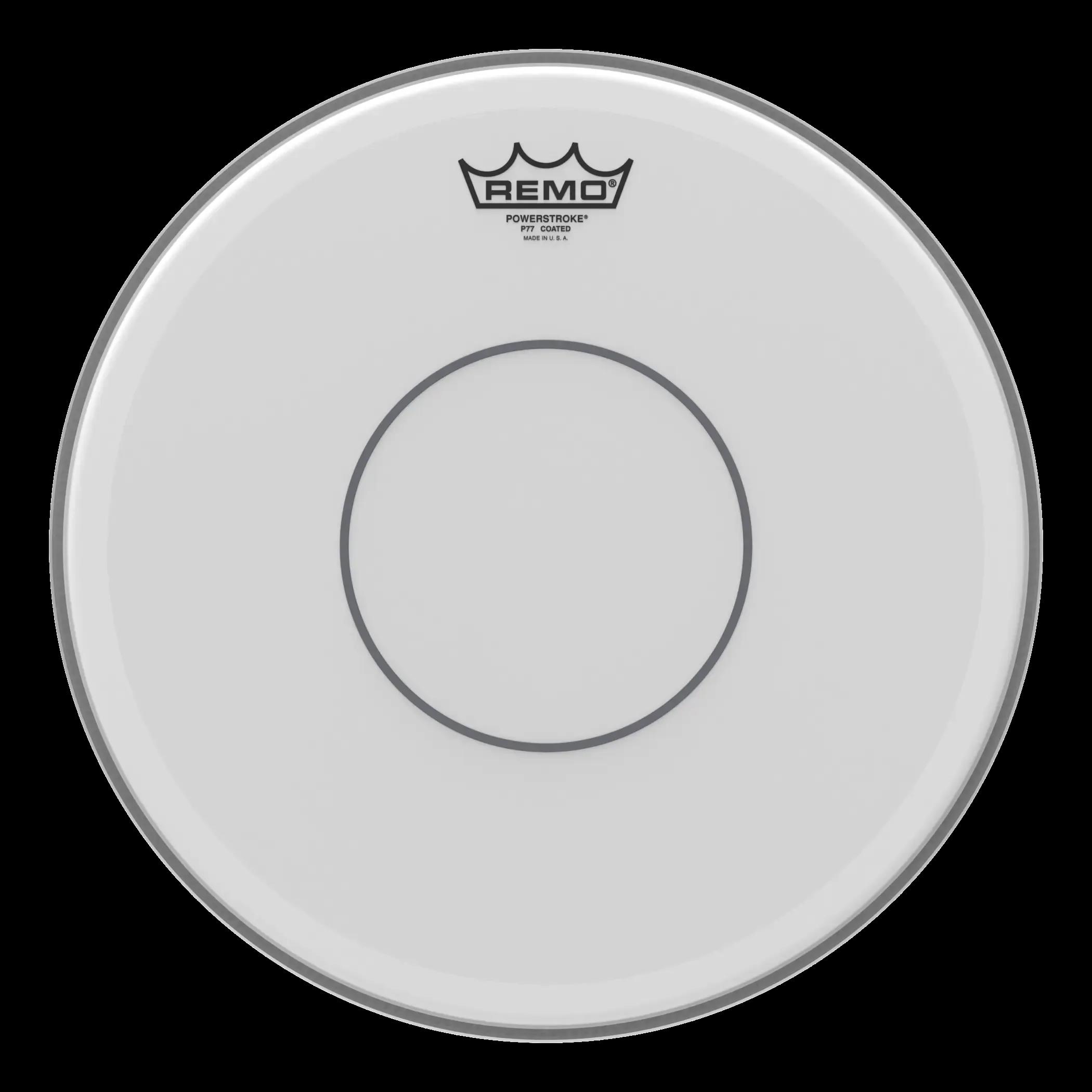 REMO POWERSTROKE® 77 COATED CLEAR DOT 14 İnç Trampet Derisi