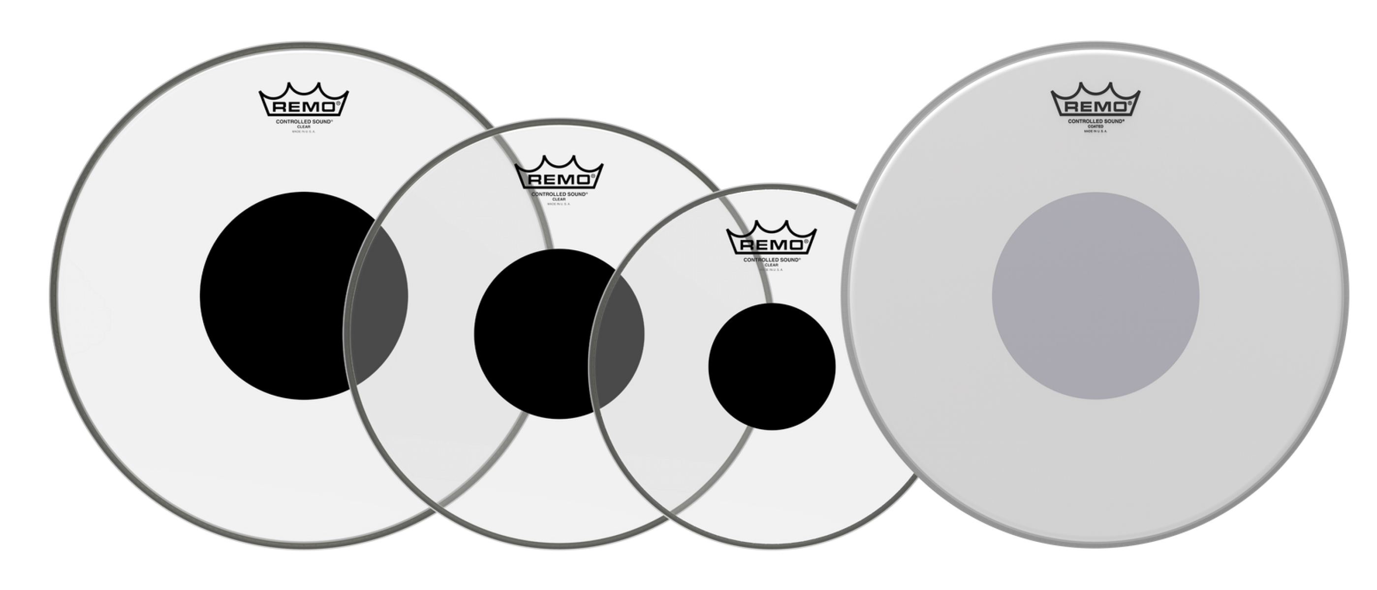REMO PROPACK CONTROLLED SOUND® (10,12,14 Clear + 14 Coated) Deri Seti