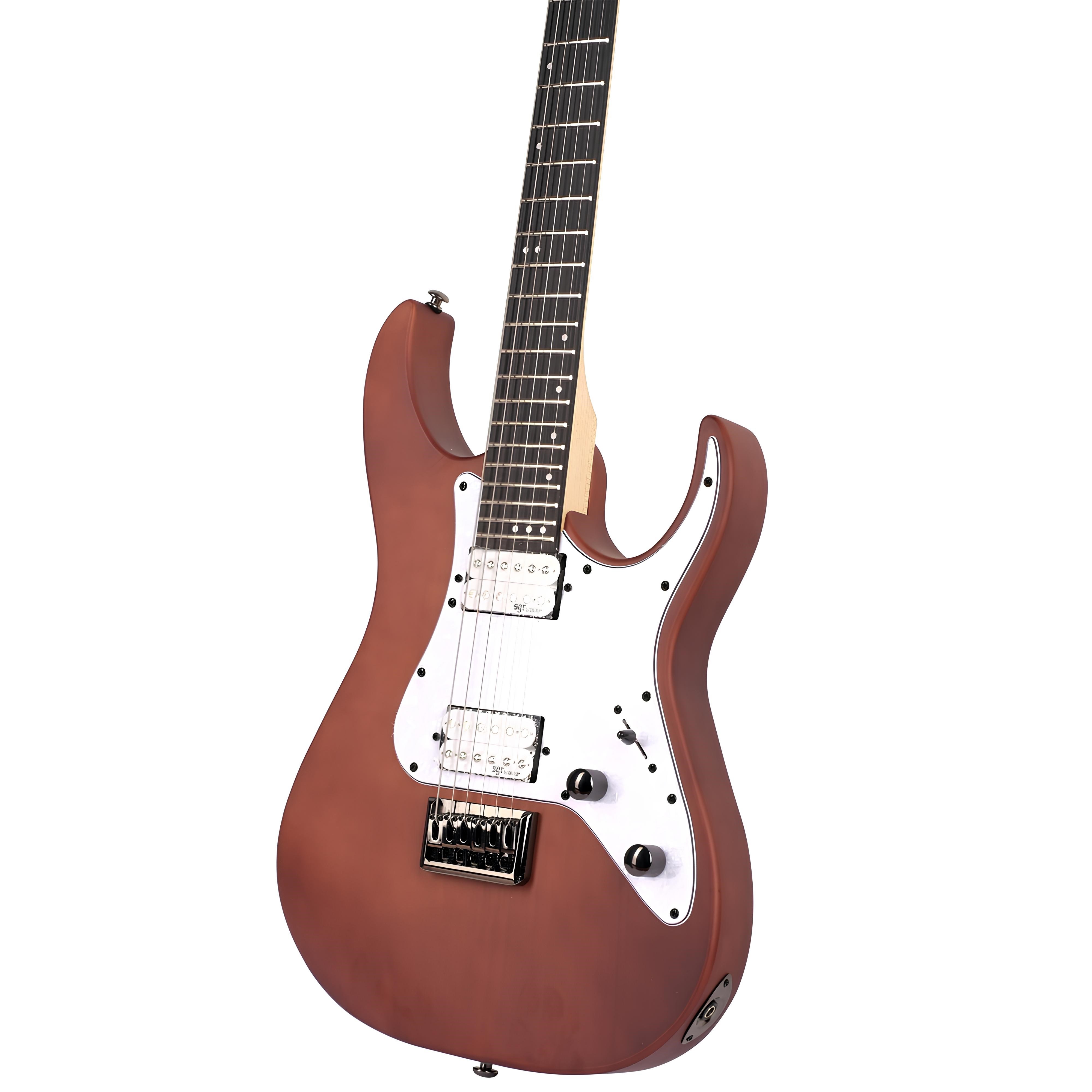 Schecter BANSHEE-6 SGR Elektro Gitar (Walnut Satin Beyaz Pickguard)