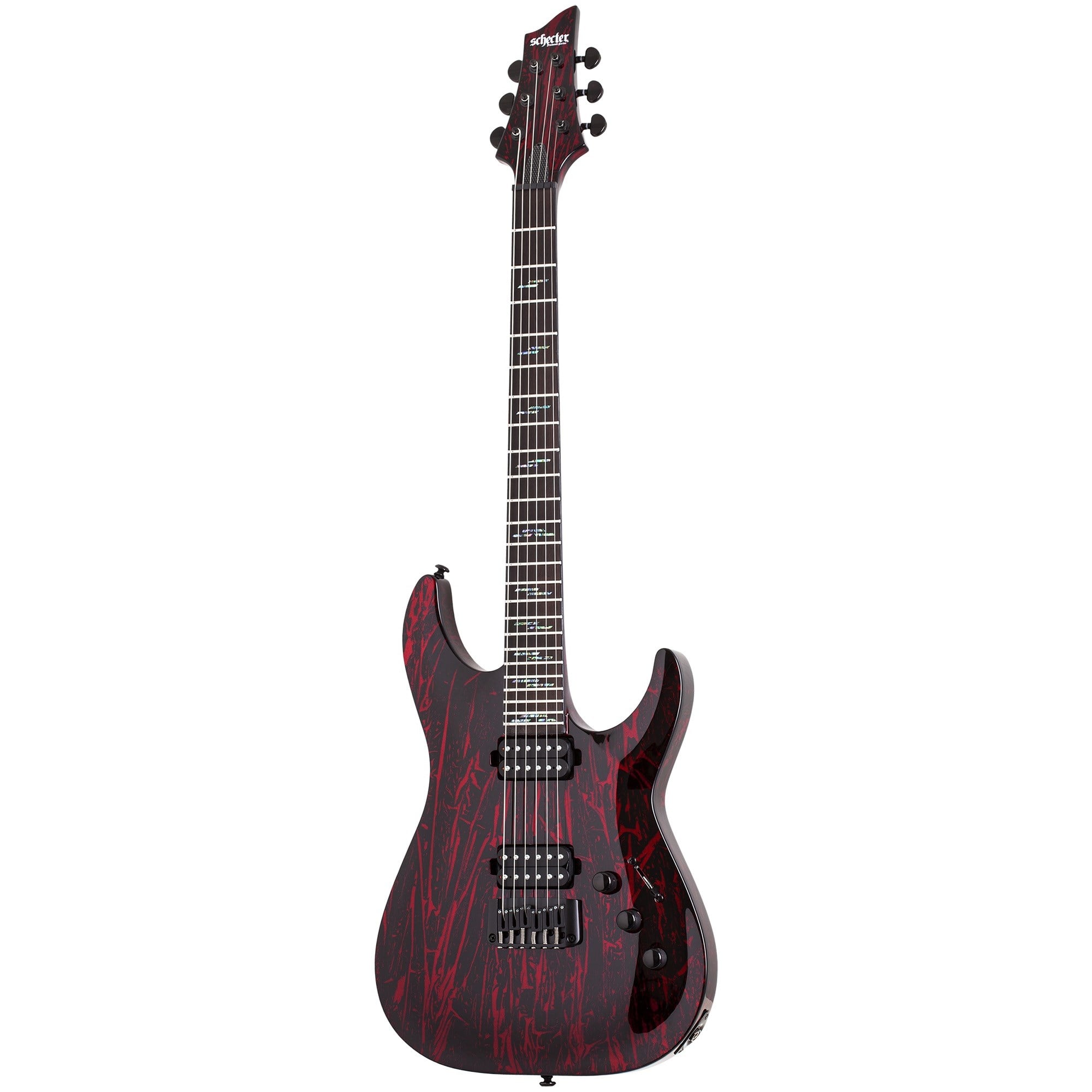 Schecter C-1 Silver Mountain Elektro Gitar (Blood Moon)