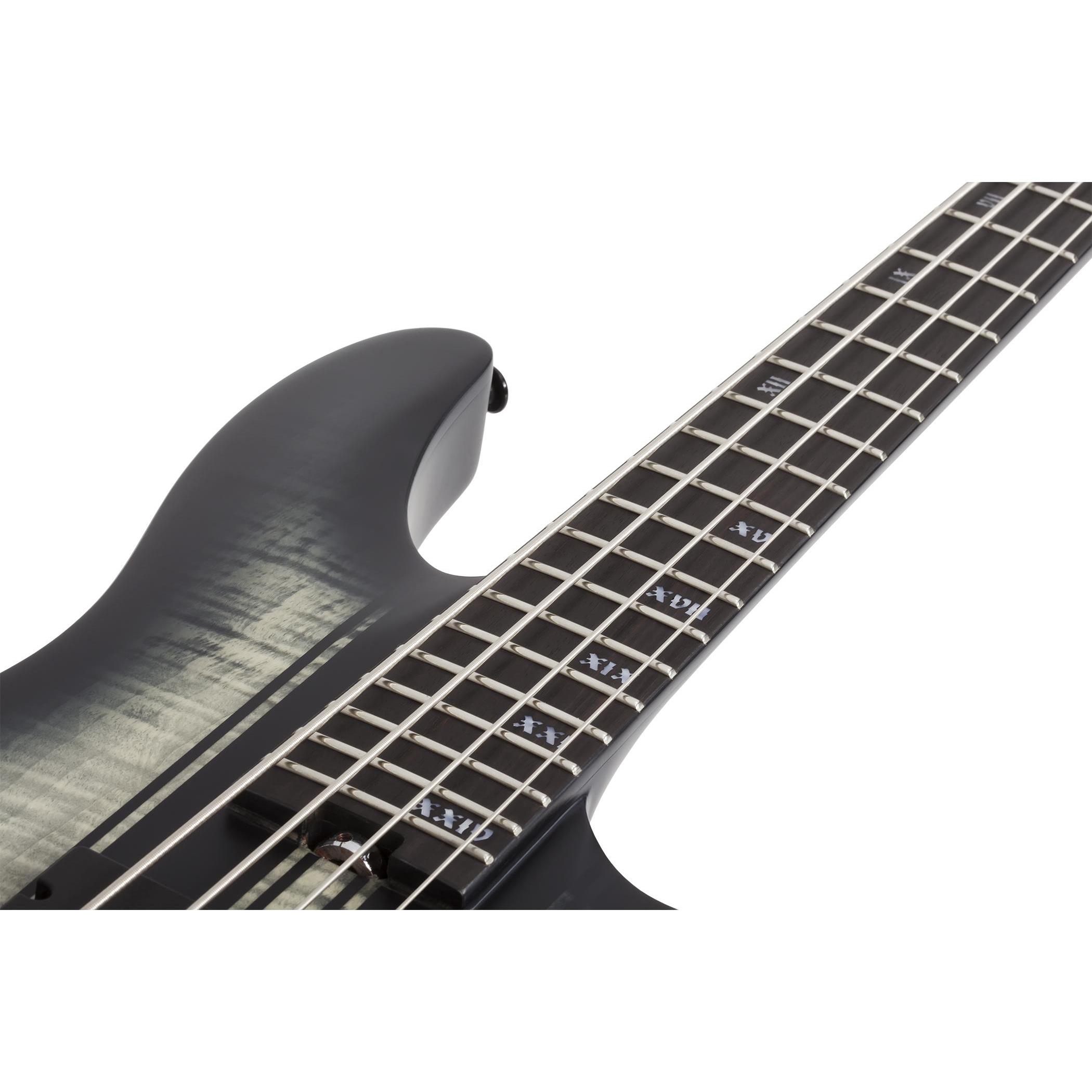 Schecter C-4 GT Bas Gitar (Satin Charcoal Burst)
