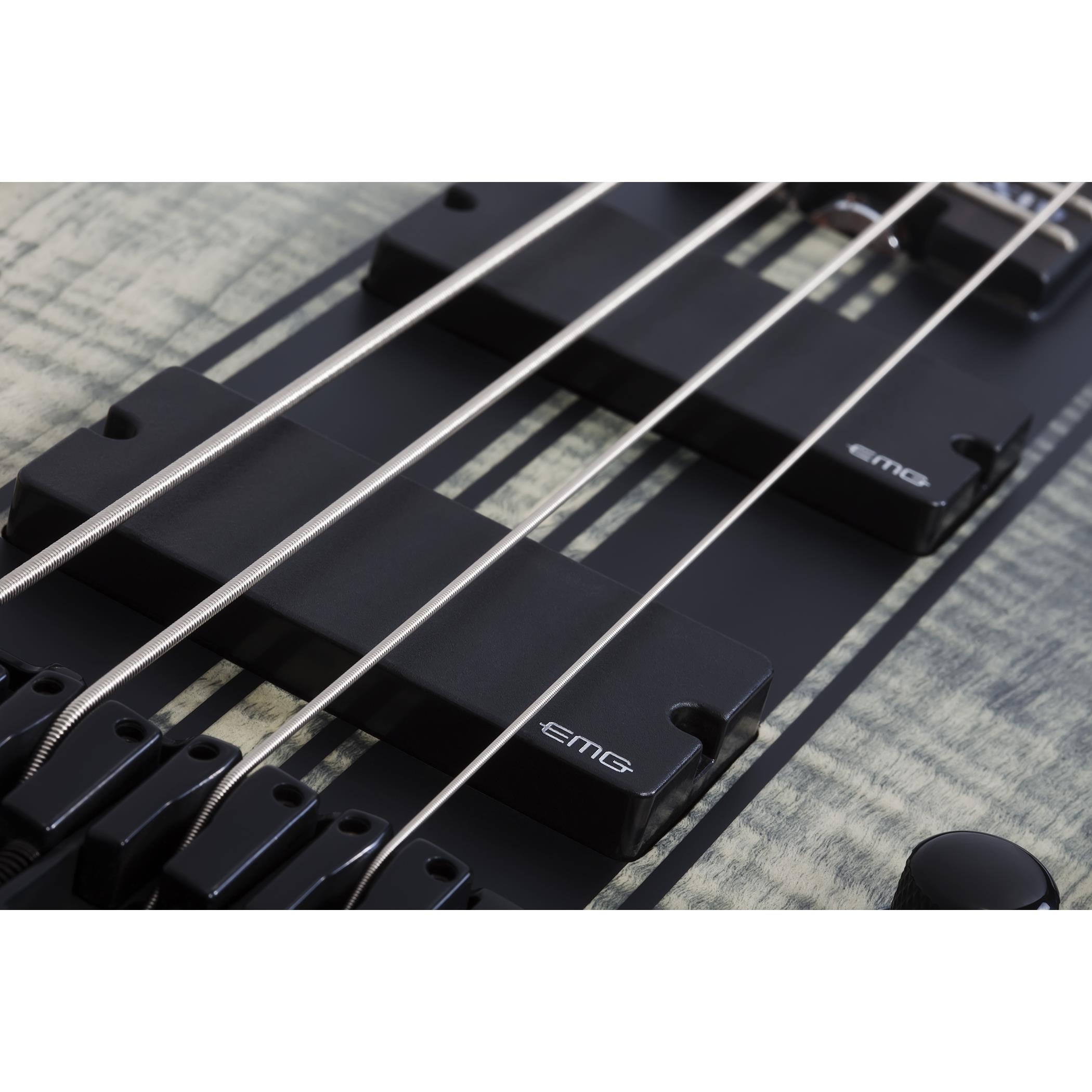 Schecter C-4 GT Bas Gitar (Satin Charcoal Burst)