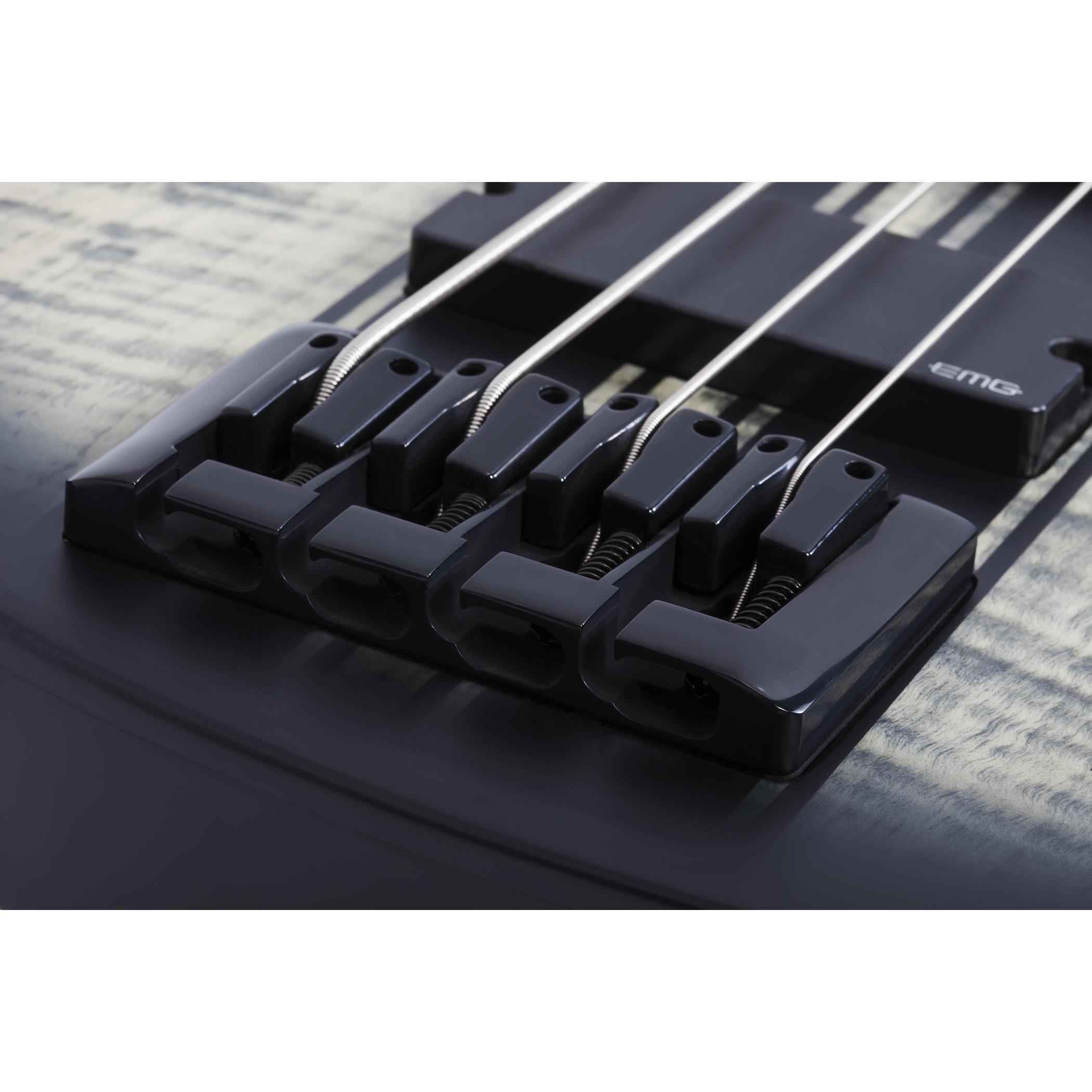 Schecter C-4 GT Bas Gitar (Satin Charcoal Burst)