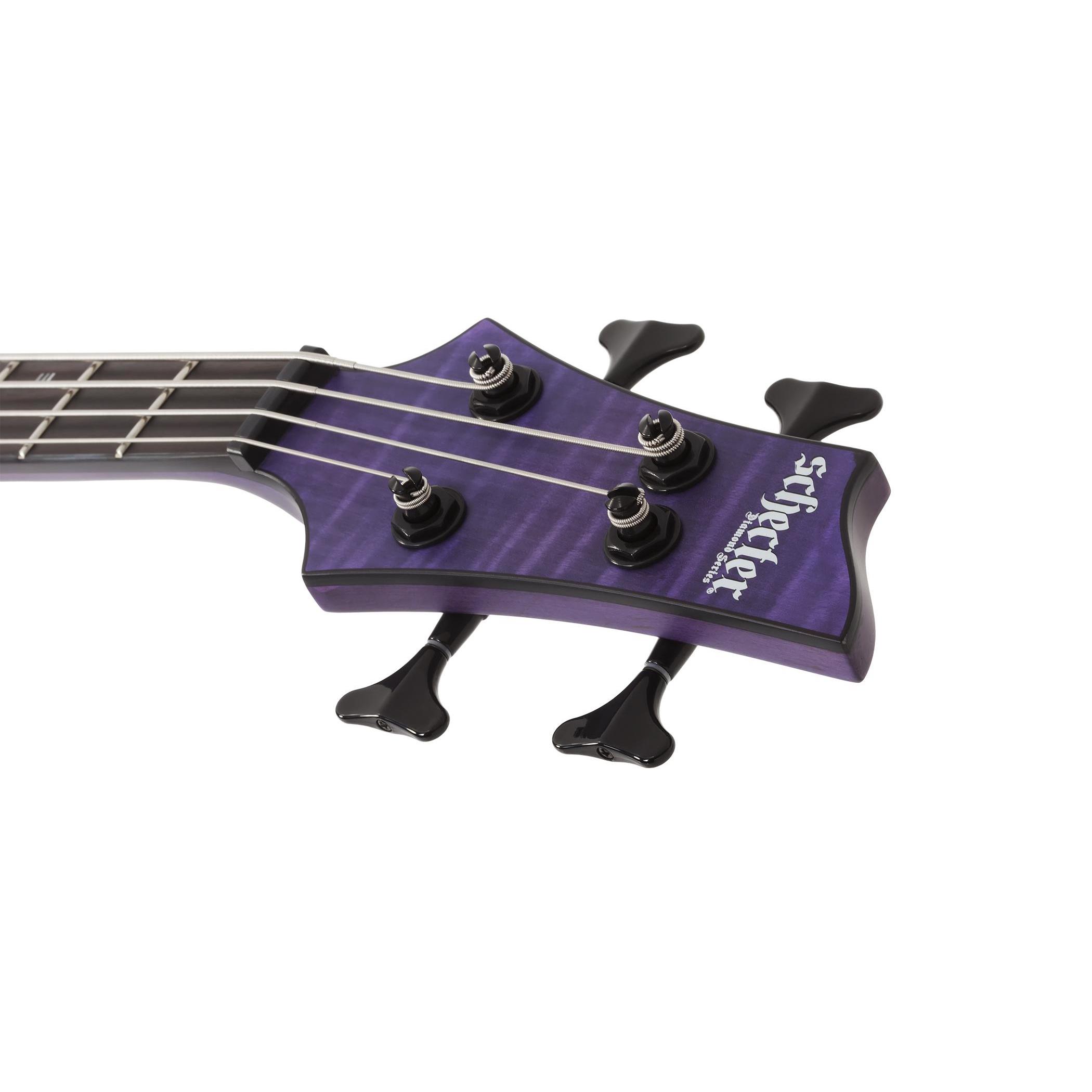 Schecter C-4 GT Bas Gitar (Satin Trans Purple)