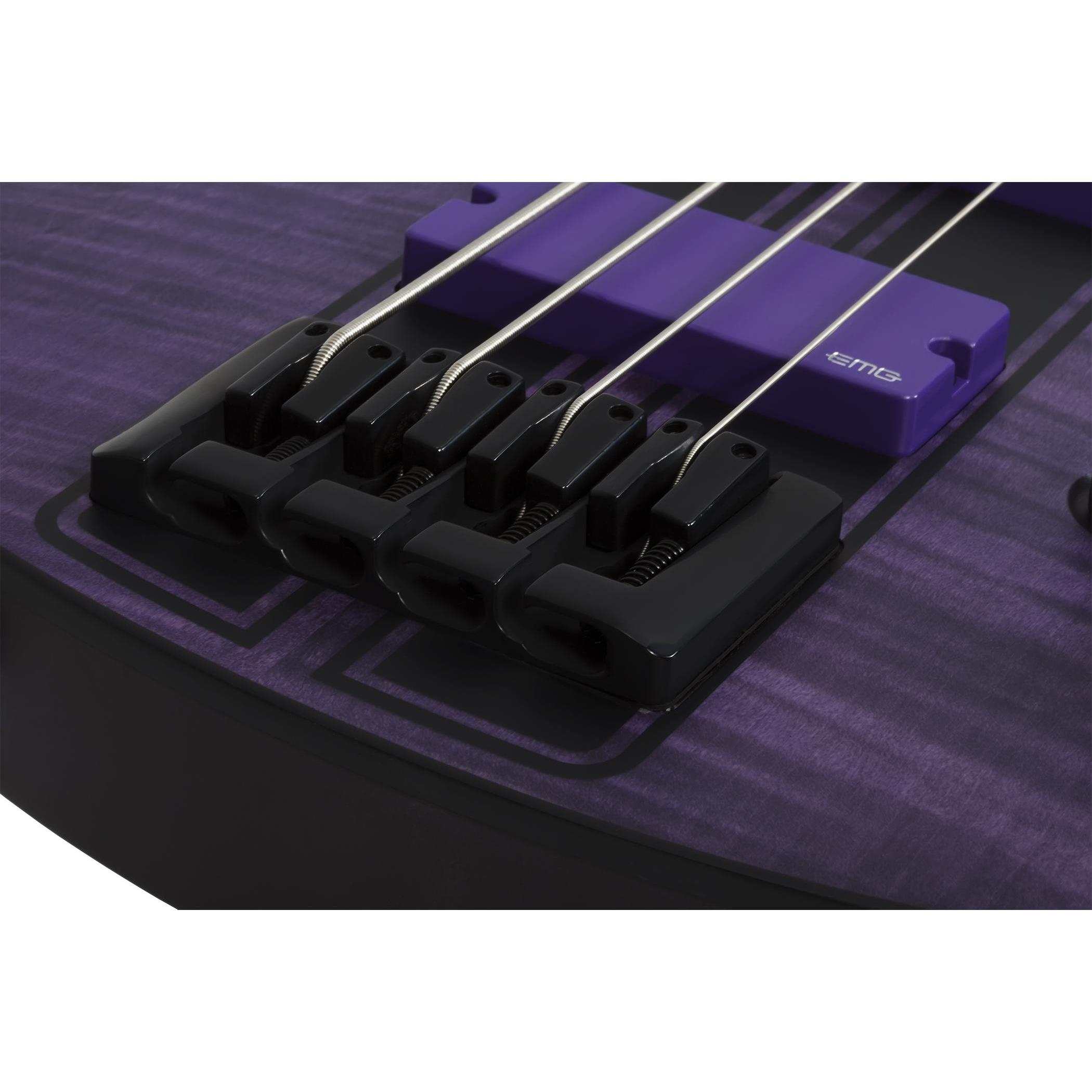 Schecter C-4 GT Bas Gitar (Satin Trans Purple)