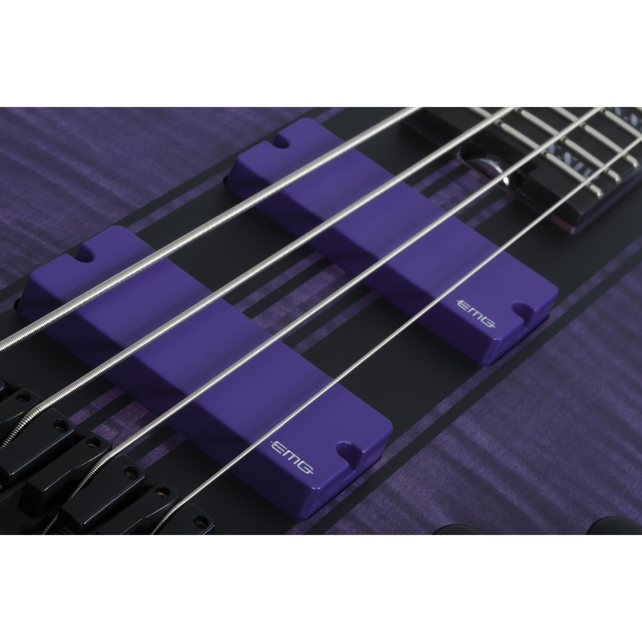 Schecter C-4 GT Bas Gitar (Satin Trans Purple)