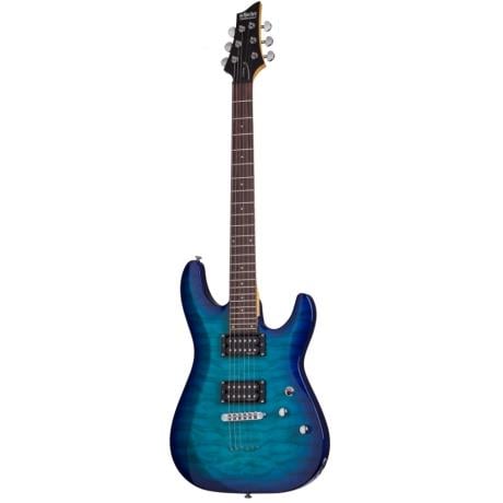 Schecter C-6 Plus Elektro Gitar (Ocean Blue Burst)