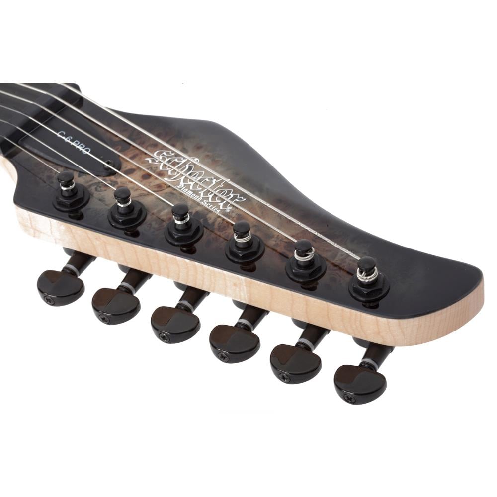 Schecter C-6 Pro Elektro Gitar (Charcoal Burst)