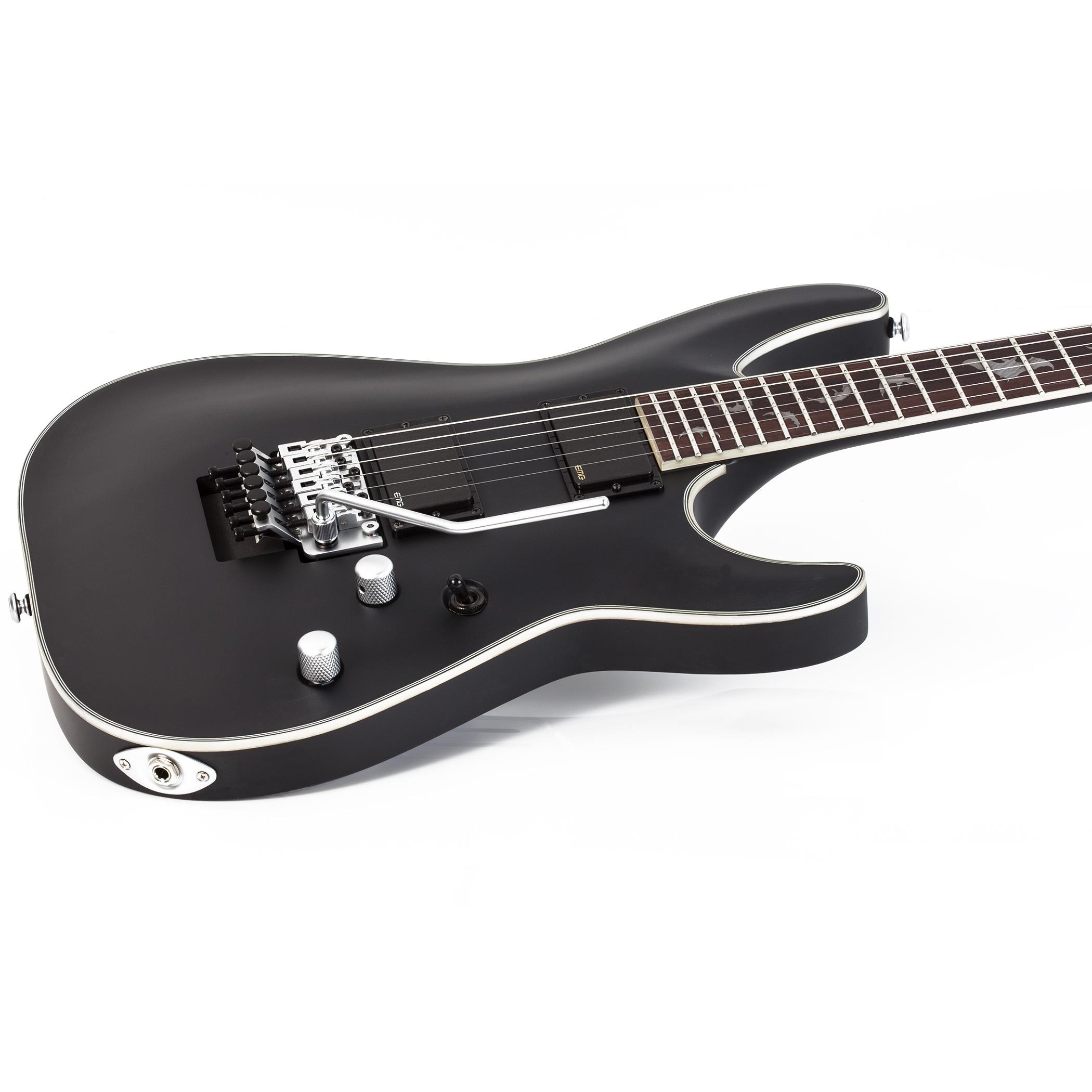 Schecter Damien Platinum 6 FR Elektro Gitar (Mat Siyah)