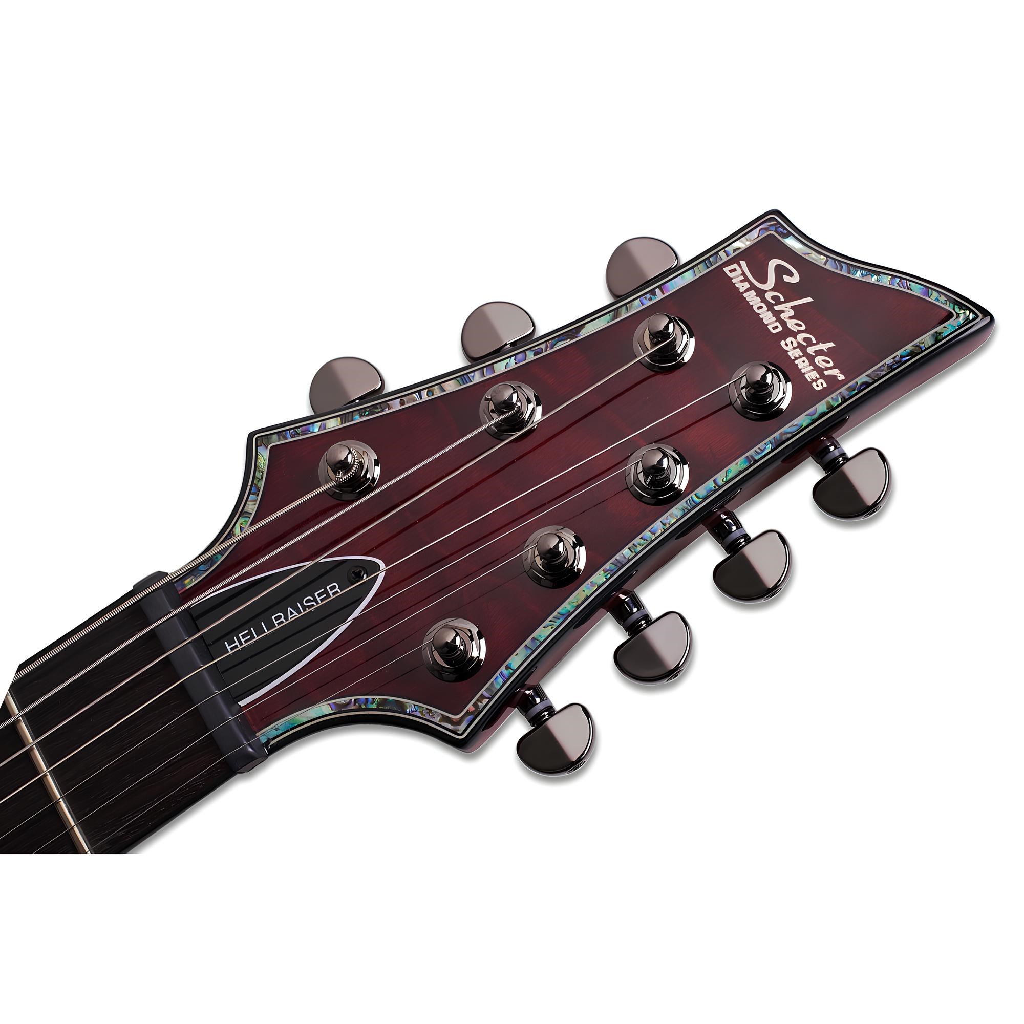 Schecter Hellraiser C-7 7 Telli Elektro Gitar (Black Cherry)