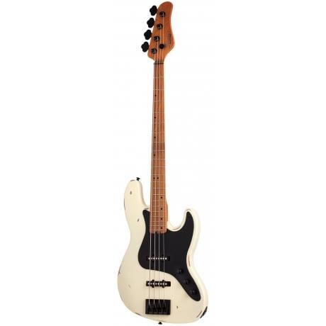 Schecter J-4 Sixx Bas Gitar (Worn Ivory)