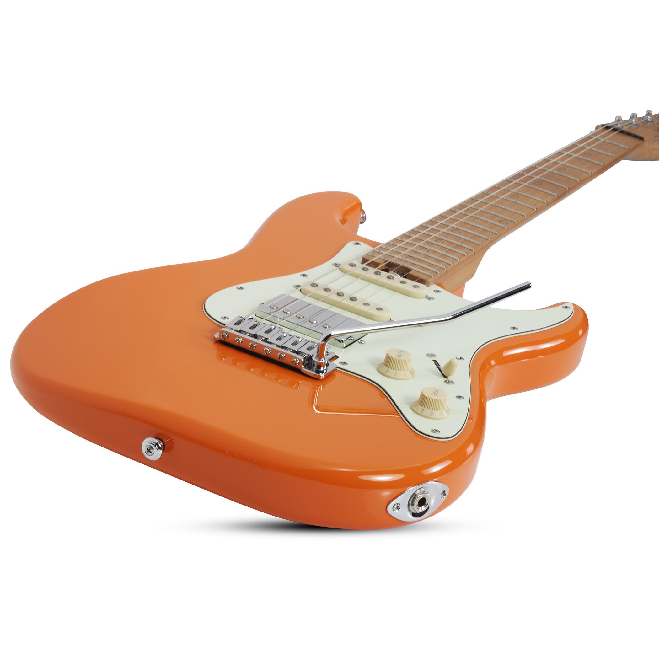 Schecter Nick Johnston Traditional HSS Elektro Gitar (Atomic Orange)