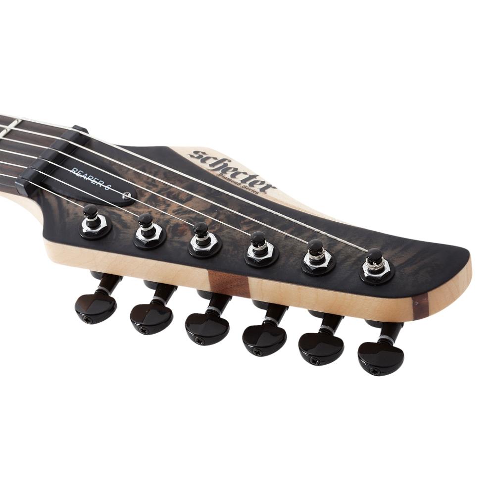 Schecter Reaper-6 Elektro Gitar (Satin Charcoal Burst)