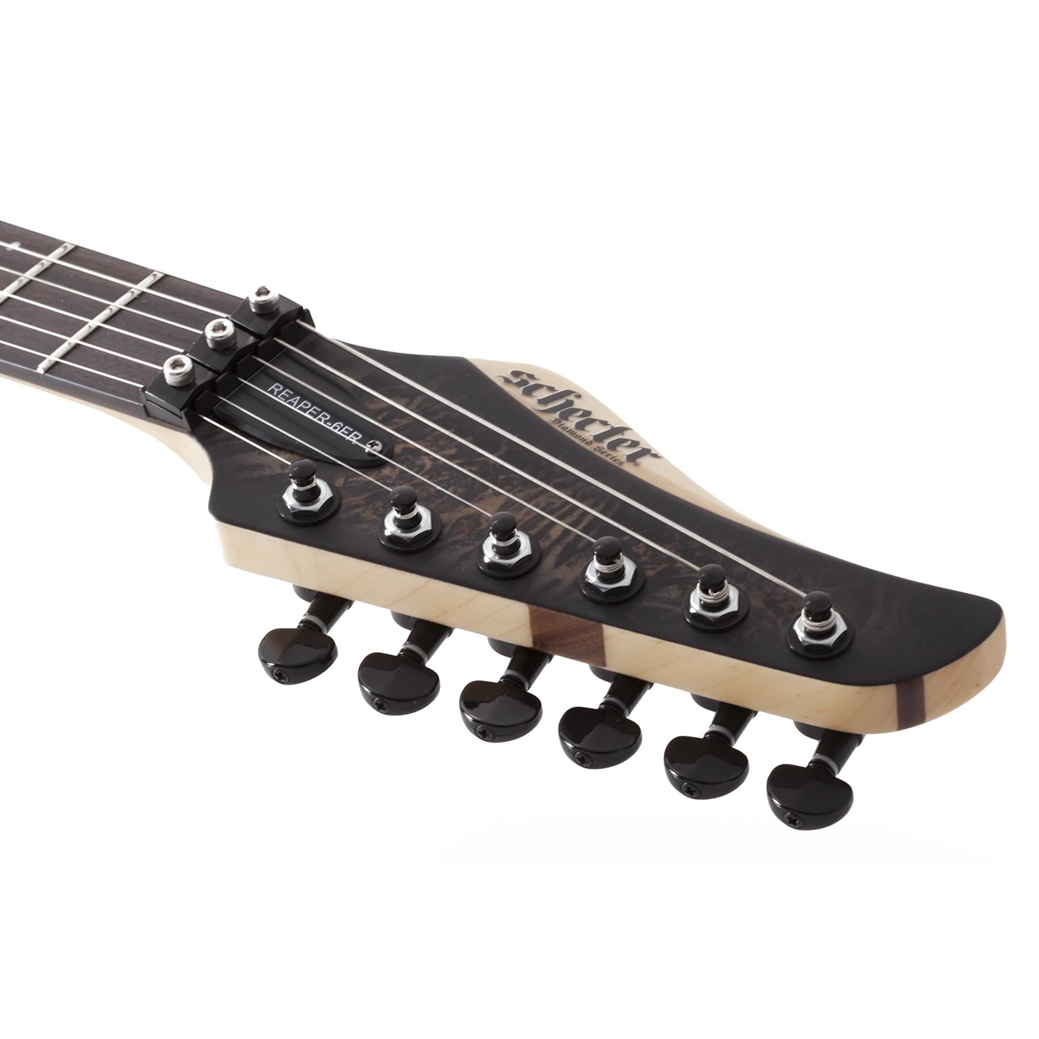 Schecter Reaper-6 FR Elektro Gitar (Satin Charcoal Burst)
