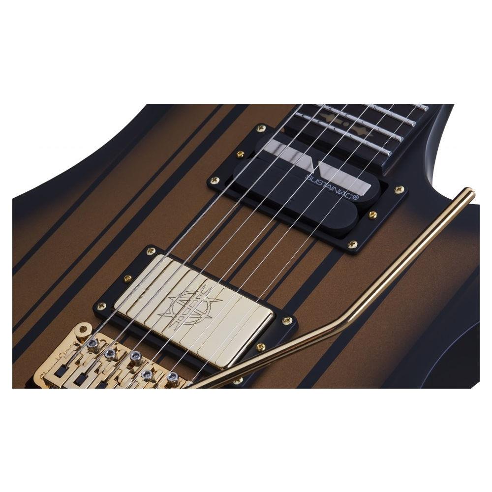 Schecter Synyster Custom FR Elektro Gitar (Satin Gold Burst)