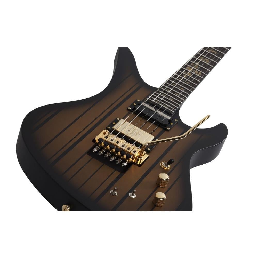 Schecter Synyster Custom FR Elektro Gitar (Satin Gold Burst)