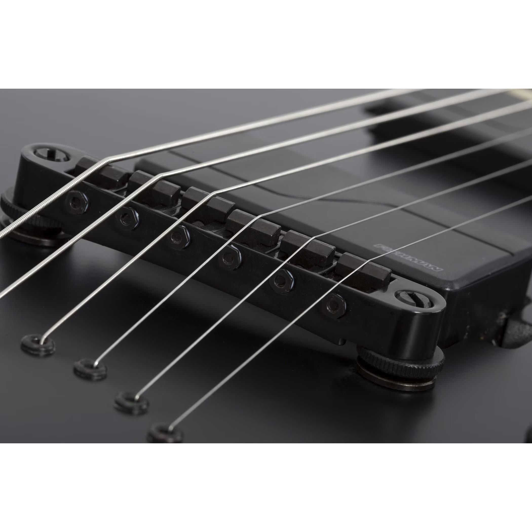 Schecter V-1 SLS Elite Evil Twin Elektro Gitar (Mat Siyah)