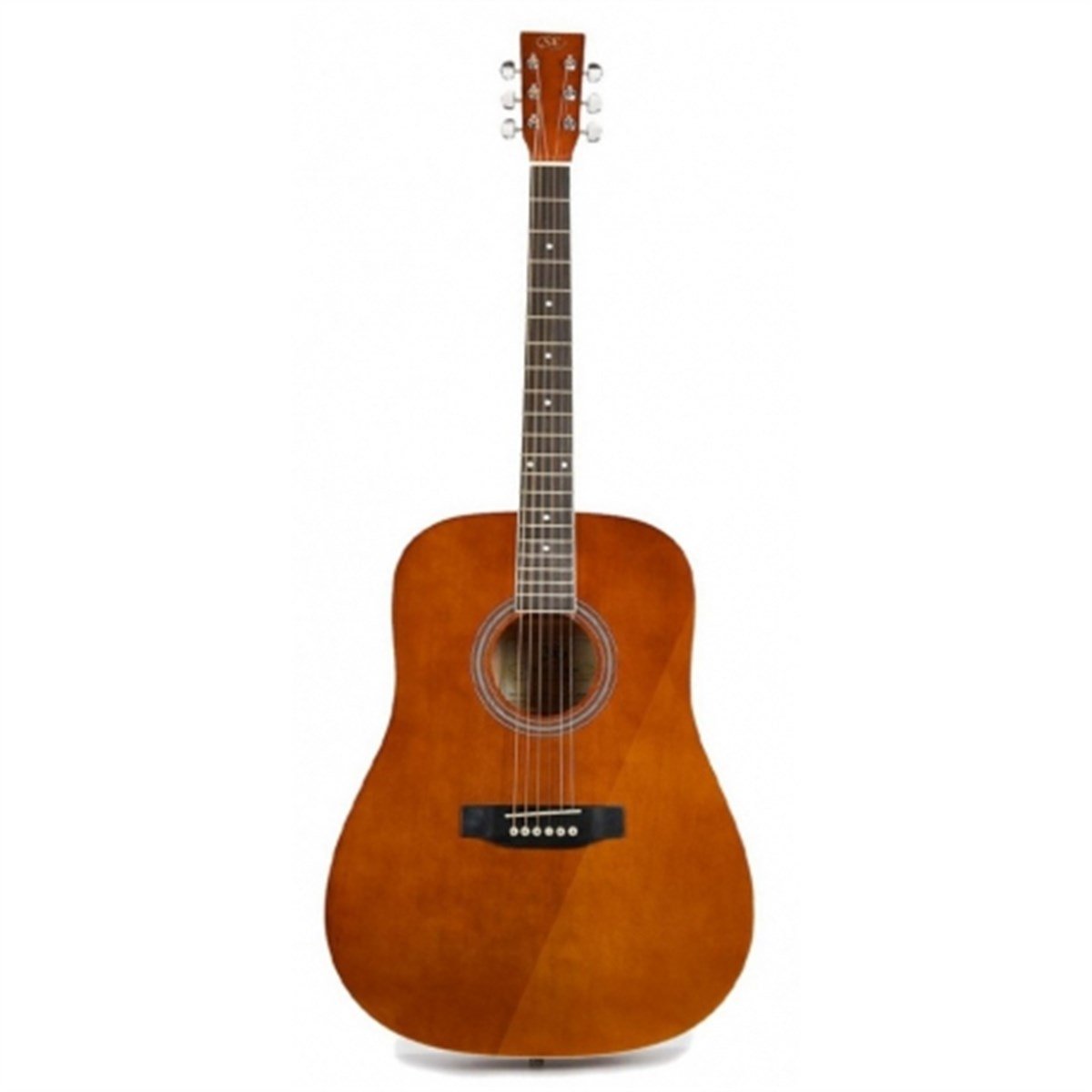 Sx SD104GBR Akustik Gitar (Parlak Kahverengi)