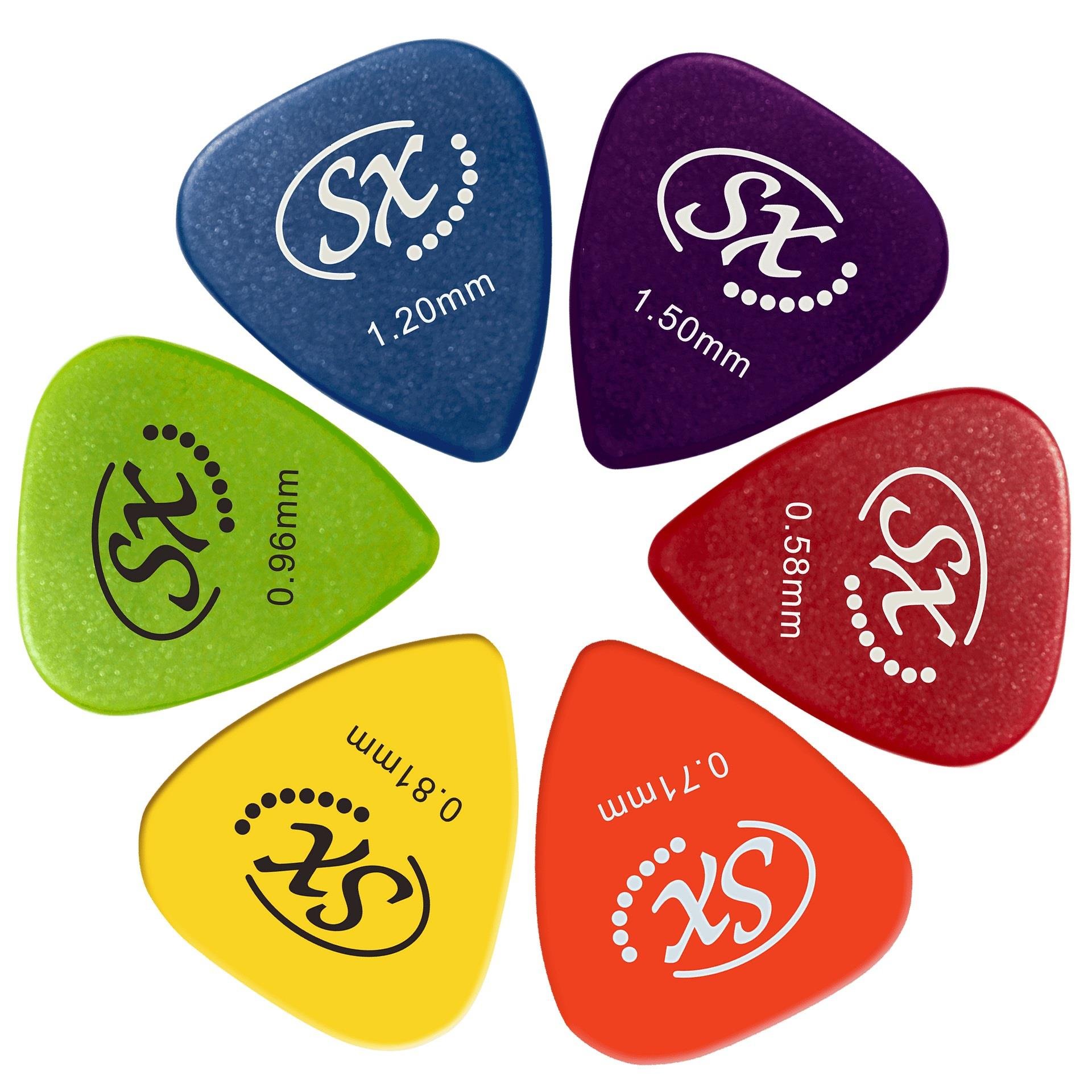 SX SD104KBUS Akustik Gitar (Blue Sunburst)