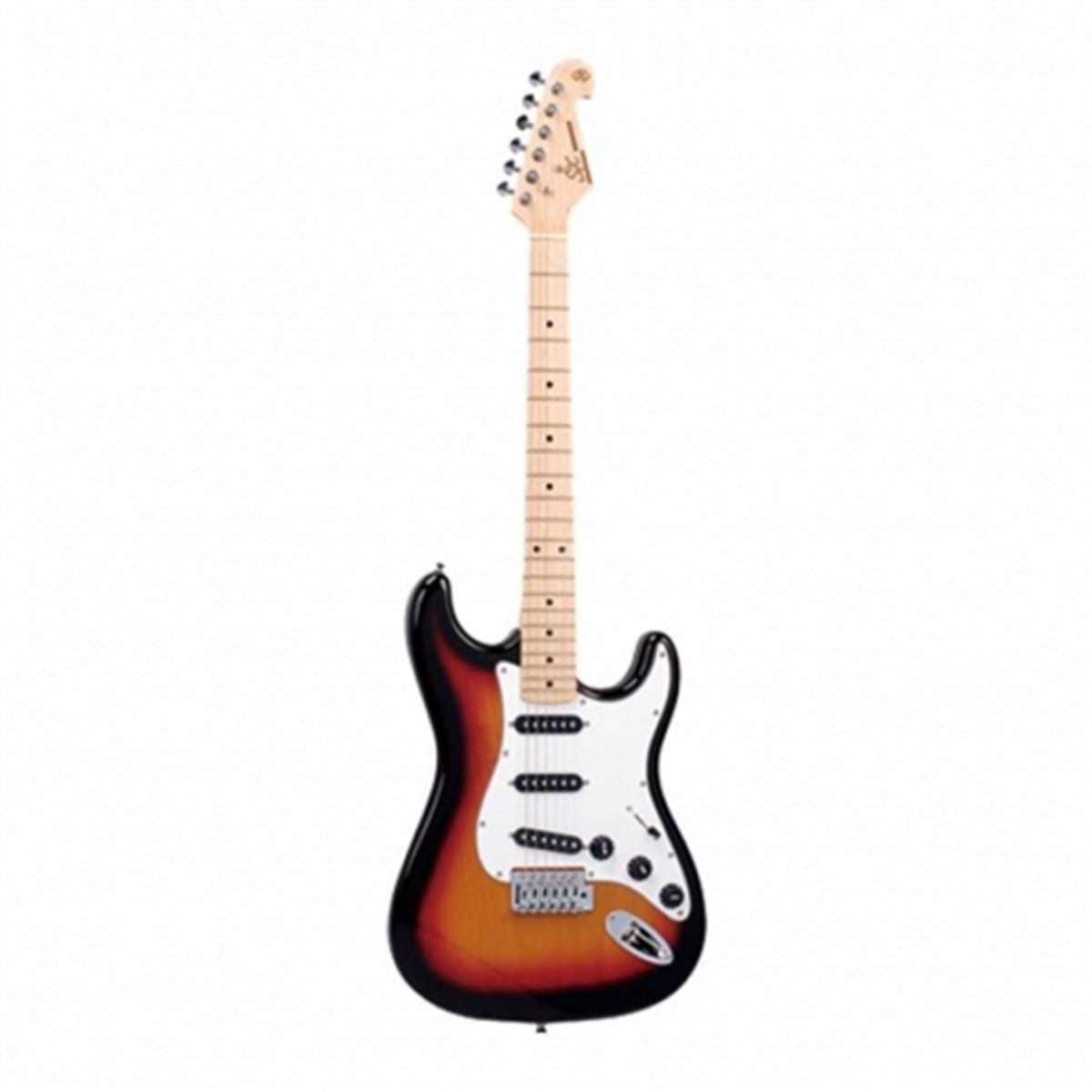 SX Stratocaster Elektro Gitar (3 Ton Sunburst)