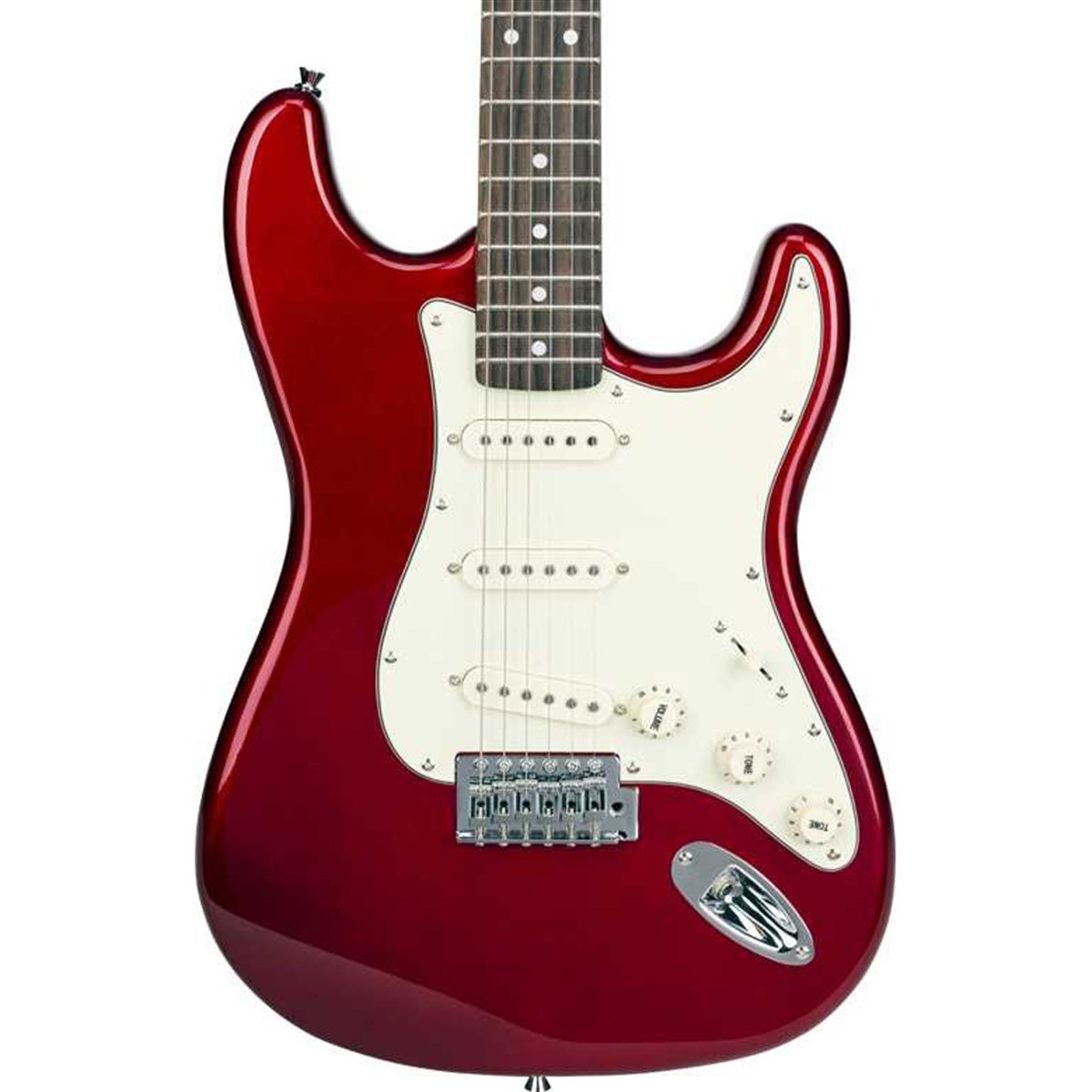 SX Stratocaster Elektro Gitar (Candy Apple Red)