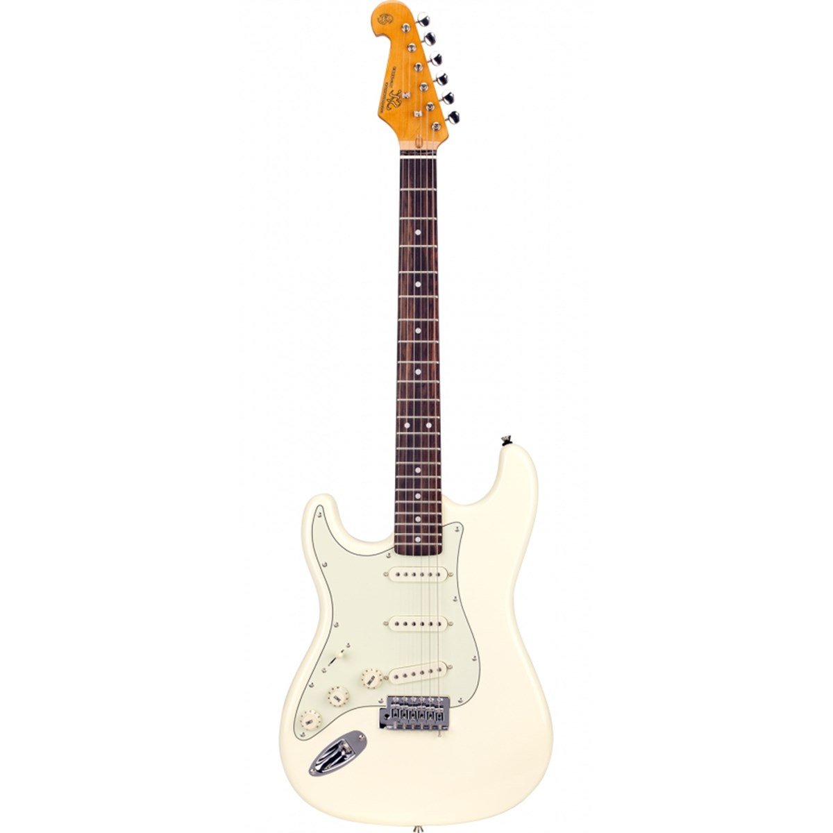 SX Stratocaster Solak Elektro Gitar (Vintage White)