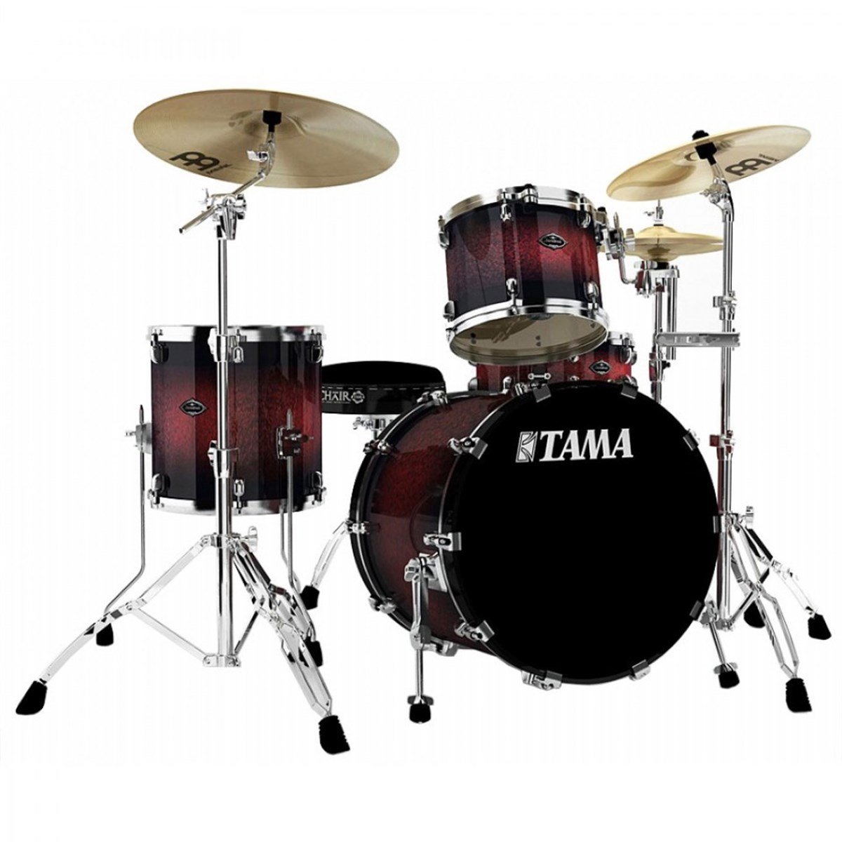 TAMA PL40ZS-DCF SET 12-14-14-22, 4 PARÇA - AKSAMSIZ-KOYU KİRAZ