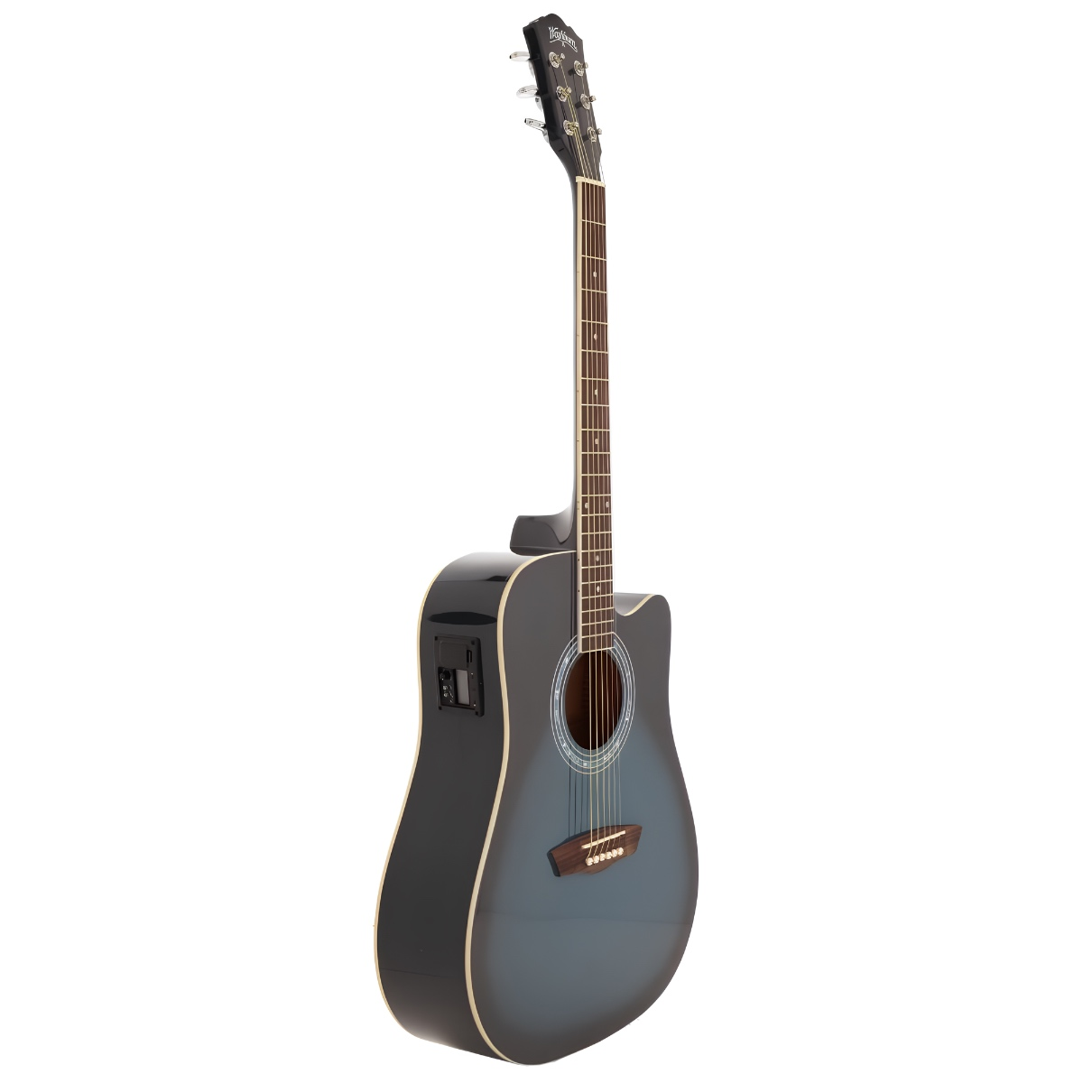 Washburn WA90CEBLB Elektro Akustik Gitar