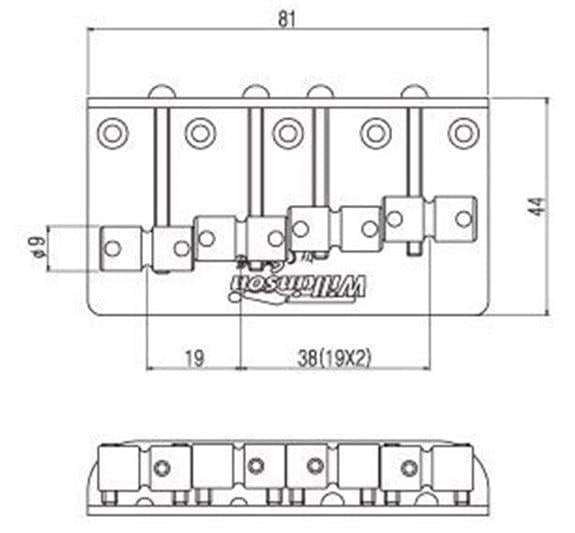 Wilkinson WBBCBK 4 Tel Bas Köprüsü Siyah