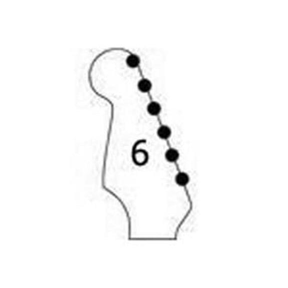 Wilkinson WJ07CR Solak veya Reverse Elektro Gitar Burgu Seti (6 Dizilim)