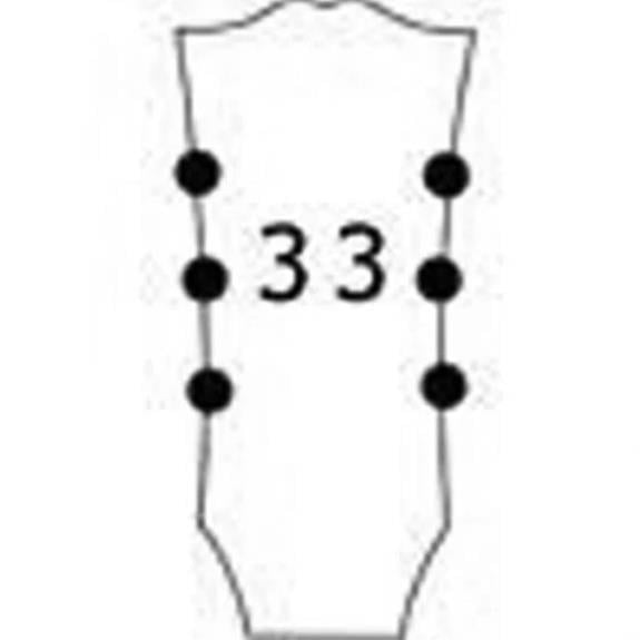 Wilkinson WJ807BK Vidasız Akustik ve Elektro Gitar Burgusu Takım (3-3 Dizilim)