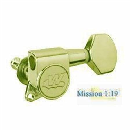 Wilkinson WJN07GD E-Z Lock Elektro Gitar Burgu Seti Yavaş Tur (3-3 Dizilim)