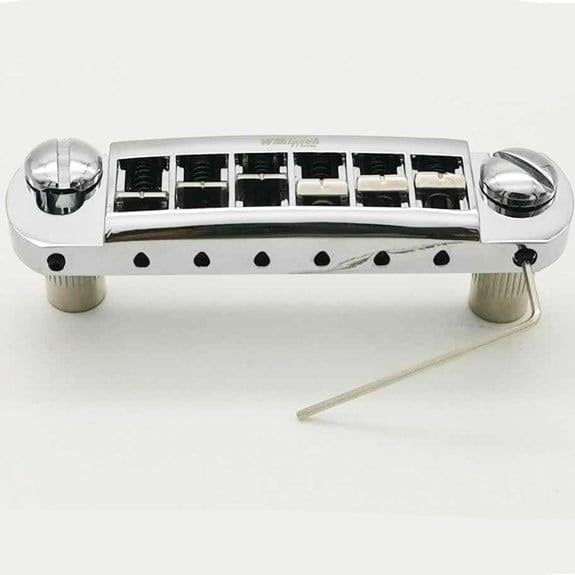 Wilkinson WOGT3 T.O.M Tailpiece Wrapover Sistem - Krom