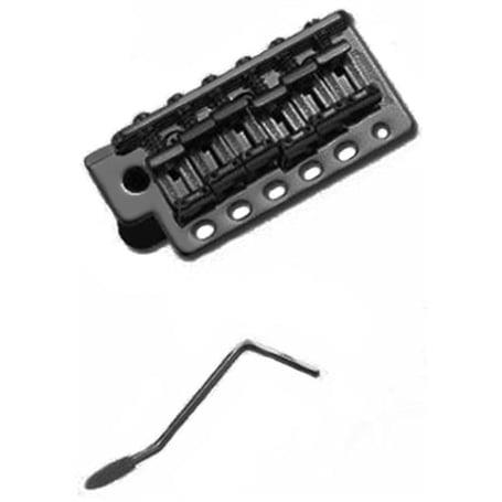 Wilkinson WV6SBBK Elektro Gitar Tremolo Köprü Seti Siyah (Çelik Blok)