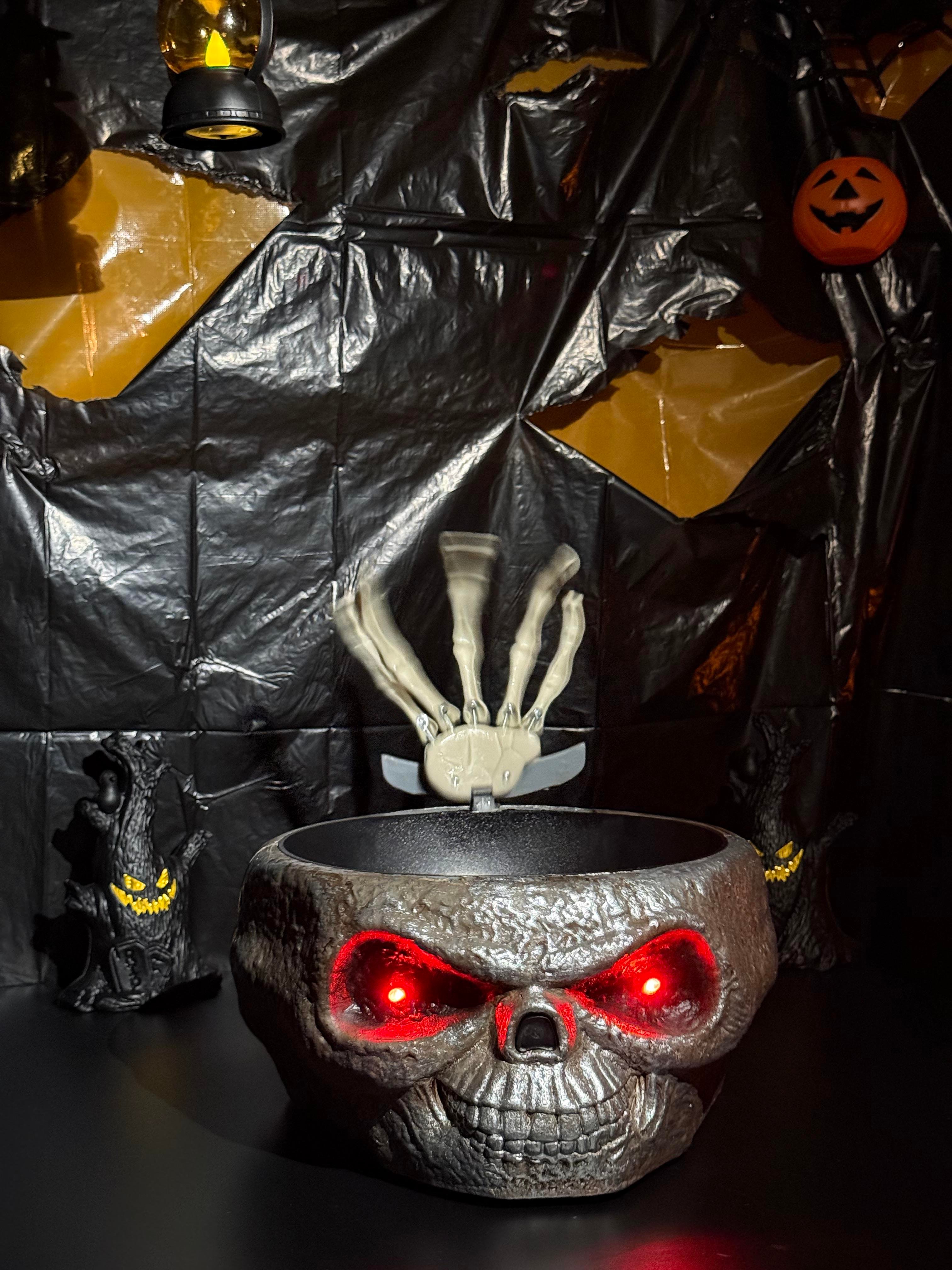 CansüsParti Aksesuar Cadılar Bayramı Halloween Kafatası Şekerlik Meyve Çanağı123456909