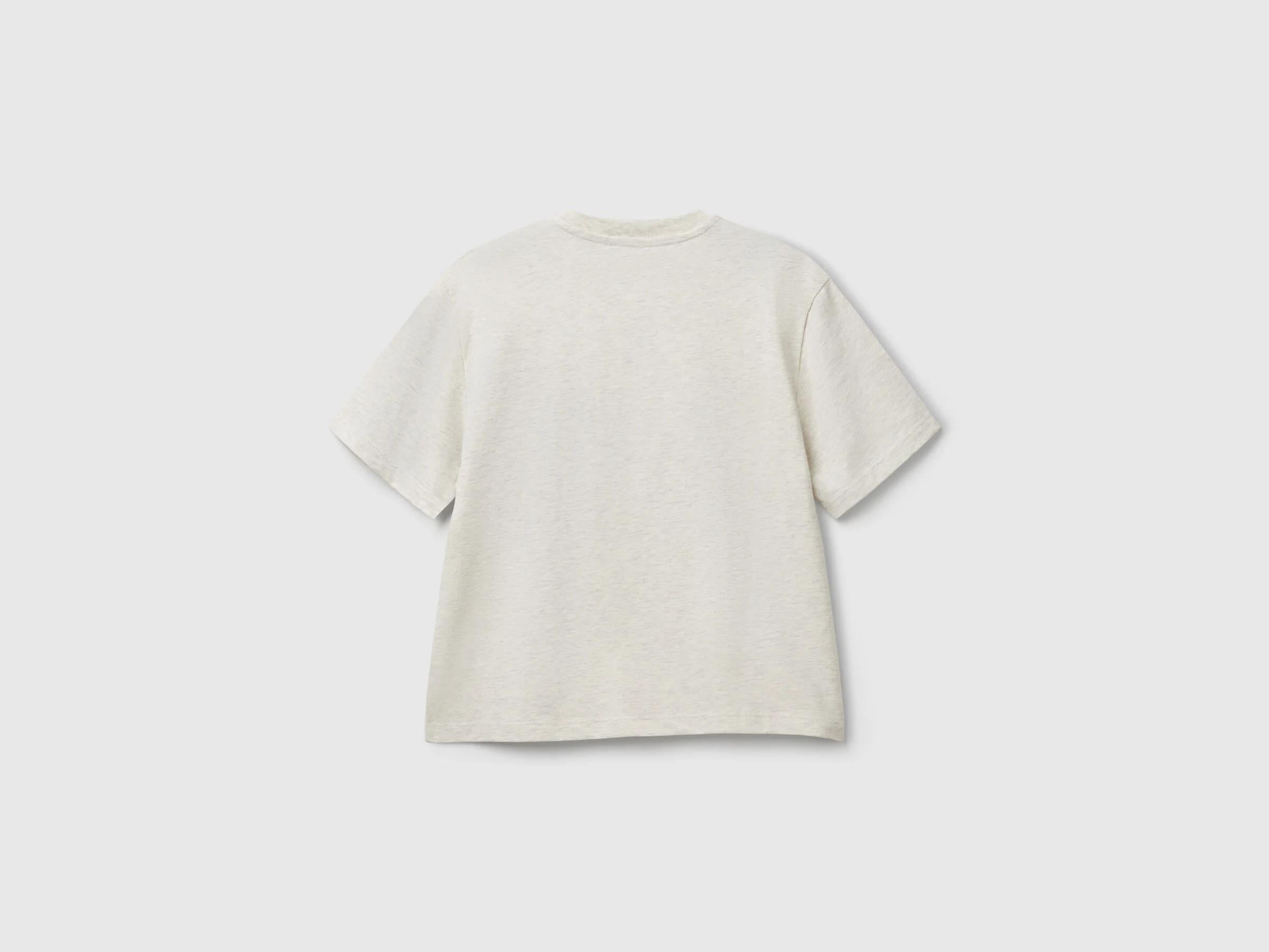  Benetton Erkek Çocuk Slogan Baskılı T-Shirt 